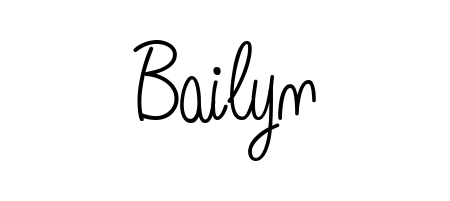 A timeless handwritten aesthetic for Bailyn. The Angelique-Rose-font-FFP font gives your signature a handcrafted feel with natural curves. Bailyn signature style 5 images and pictures png