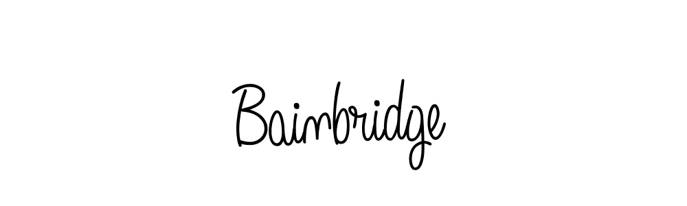 How to Draw Bainbridge signature style? Angelique-Rose-font-FFP is a latest design signature styles for name Bainbridge. Bainbridge signature style 5 images and pictures png