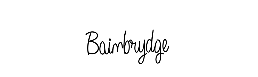 Make a beautiful signature design for name Bainbrydge. With this signature (Angelique-Rose-font-FFP) style, you can create a handwritten signature for free. Bainbrydge signature style 5 images and pictures png