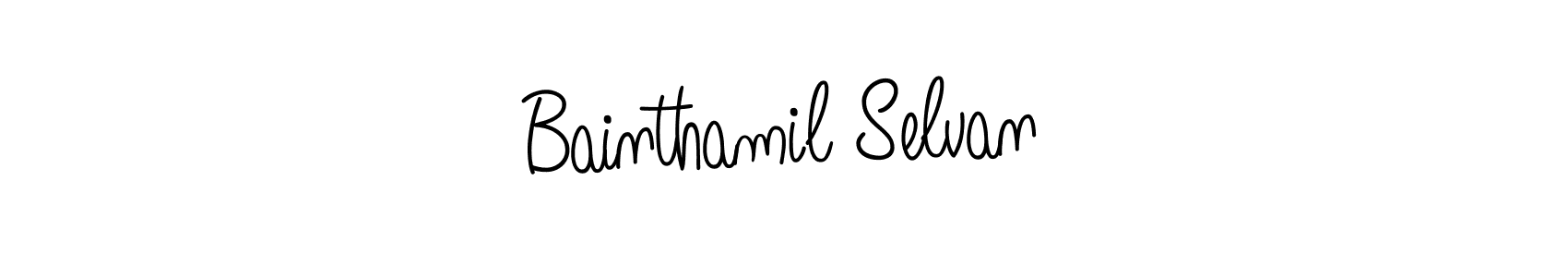 Also You can easily find your signature by using the search form. We will create Bainthamil Selvan name handwritten signature images for you free of cost using Angelique-Rose-font-FFP sign style. Bainthamil Selvan signature style 5 images and pictures png