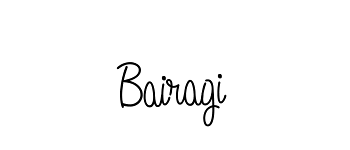 Design your own signature with our free online signature maker. With this signature software, you can create a handwritten (Angelique-Rose-font-FFP) signature for name Bairagi. Bairagi signature style 5 images and pictures png