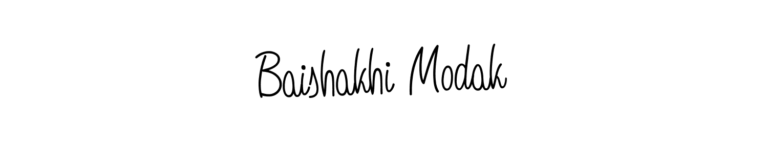 Once you've used our free online signature maker to create your best signature Angelique-Rose-font-FFP style, it's time to enjoy all of the benefits that Baishakhi Modak name signing documents. Baishakhi Modak signature style 5 images and pictures png