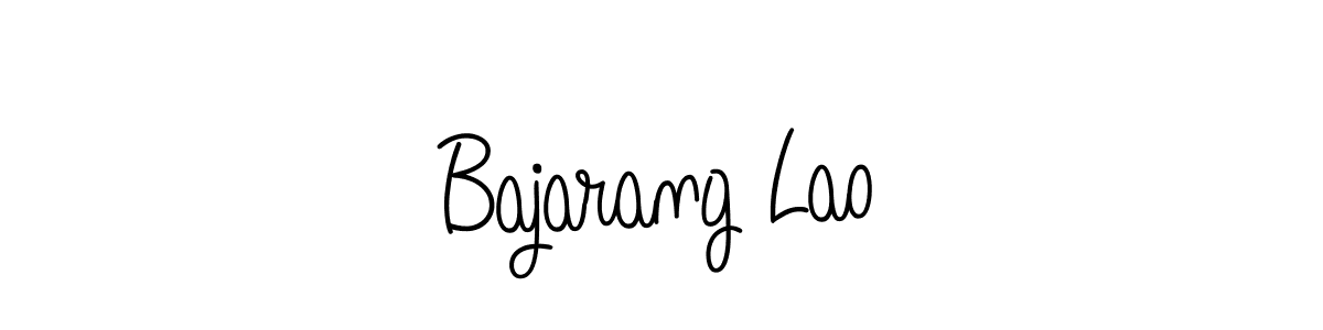 Bajarang Lao stylish signature style. Best Handwritten Sign (Angelique-Rose-font-FFP) for my name. Handwritten Signature Collection Ideas for my name Bajarang Lao. Bajarang Lao signature style 5 images and pictures png