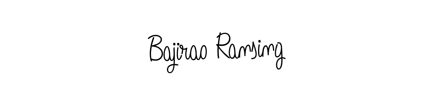 How to make Bajirao Ransing name signature. Use Angelique-Rose-font-FFP style for creating short signs online. This is the latest handwritten sign. Bajirao Ransing signature style 5 images and pictures png