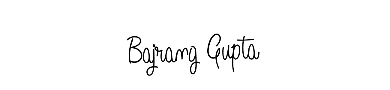 Make a beautiful signature design for name Bajrang Gupta. With this signature (Angelique-Rose-font-FFP) style, you can create a handwritten signature for free. Bajrang Gupta signature style 5 images and pictures png