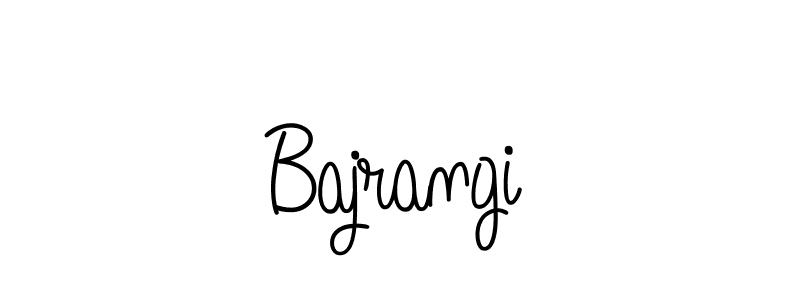 Design your own signature with our free online signature maker. With this signature software, you can create a handwritten (Angelique-Rose-font-FFP) signature for name Bajrangi. Bajrangi signature style 5 images and pictures png