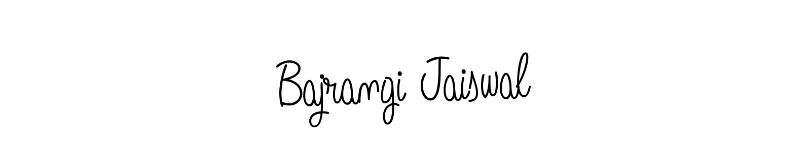 How to Draw Bajrangi Jaiswal signature style? Angelique-Rose-font-FFP is a latest design signature styles for name Bajrangi Jaiswal. Bajrangi Jaiswal signature style 5 images and pictures png