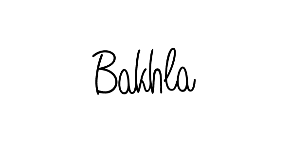 Bakhla stylish signature style. Best Handwritten Sign (Angelique-Rose-font-FFP) for my name. Handwritten Signature Collection Ideas for my name Bakhla. Bakhla signature style 5 images and pictures png