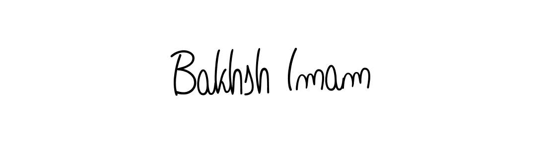 Bakhsh Imam stylish signature style. Best Handwritten Sign (Angelique-Rose-font-FFP) for my name. Handwritten Signature Collection Ideas for my name Bakhsh Imam. Bakhsh Imam signature style 5 images and pictures png