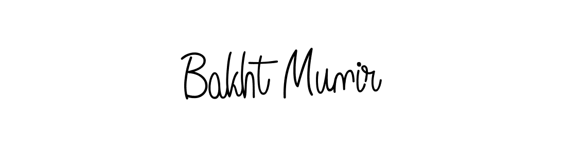 How to Draw Bakht Munir signature style? Angelique-Rose-font-FFP is a latest design signature styles for name Bakht Munir. Bakht Munir signature style 5 images and pictures png