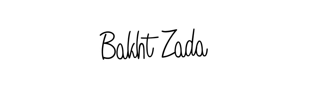 How to Draw Bakht Zada signature style? Angelique-Rose-font-FFP is a latest design signature styles for name Bakht Zada. Bakht Zada signature style 5 images and pictures png