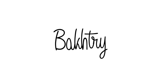 Bakhtry stylish signature style. Best Handwritten Sign (Angelique-Rose-font-FFP) for my name. Handwritten Signature Collection Ideas for my name Bakhtry. Bakhtry signature style 5 images and pictures png