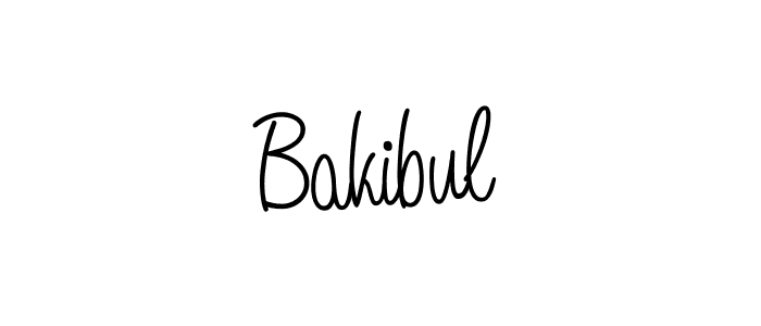 Make a beautiful signature design for name Bakibul. With this signature (Angelique-Rose-font-FFP) style, you can create a handwritten signature for free. Bakibul signature style 5 images and pictures png