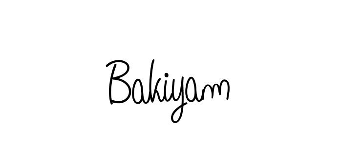 Create a beautiful signature design for name Bakiyam. With this signature (Angelique-Rose-font-FFP) fonts, you can make a handwritten signature for free. Bakiyam signature style 5 images and pictures png