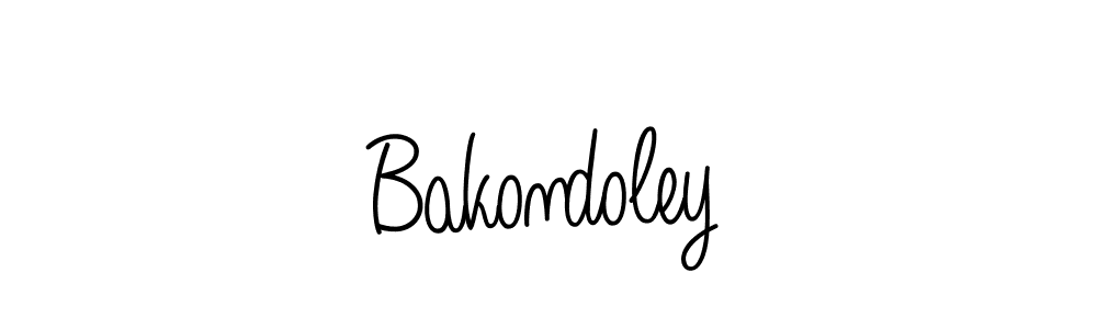 How to make Bakondoley signature? Angelique-Rose-font-FFP is a professional autograph style. Create handwritten signature for Bakondoley name. Bakondoley signature style 5 images and pictures png