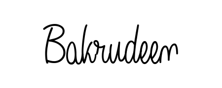 Discover how Bakrudeen looks in an executive cursive font (Angelique-Rose-font-FFP). Perfect for legal documents, invoices, and certificates. Bakrudeen signature style 5 images and pictures png