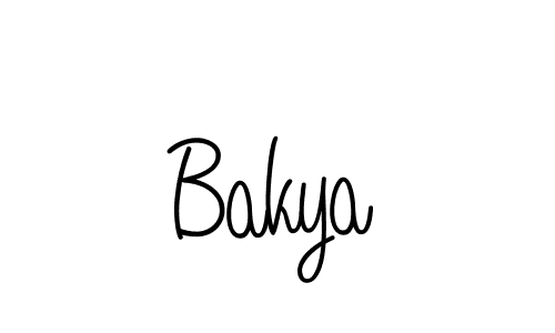 Create a beautiful signature design for name Bakya. With this signature (Angelique-Rose-font-FFP) fonts, you can make a handwritten signature for free. Bakya signature style 5 images and pictures png