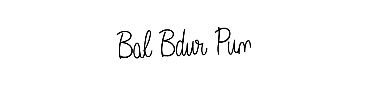 Check out images of Autograph of Bal Bdur Pun name. Actor Bal Bdur Pun Signature Style. Angelique-Rose-font-FFP is a professional sign style online. Bal Bdur Pun signature style 5 images and pictures png