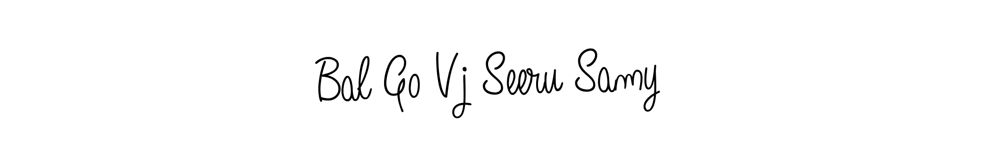 The best way (Angelique-Rose-font-FFP) to make a short signature is to pick only two or three words in your name. The name Bal Go Vj Seeru Samy include a total of six letters. For converting this name. Bal Go Vj Seeru Samy signature style 5 images and pictures png