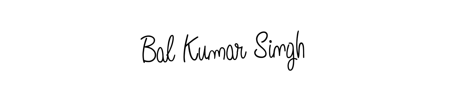 The best way (Angelique-Rose-font-FFP) to make a short signature is to pick only two or three words in your name. The name Bal Kumar Singh include a total of six letters. For converting this name. Bal Kumar Singh signature style 5 images and pictures png