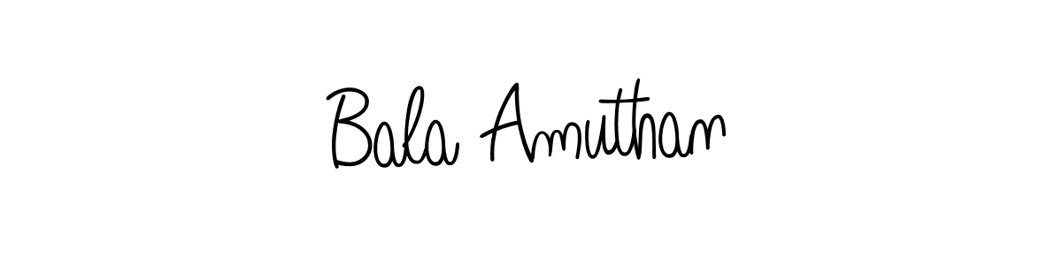 Make a beautiful signature design for name Bala Amuthan. With this signature (Angelique-Rose-font-FFP) style, you can create a handwritten signature for free. Bala Amuthan signature style 5 images and pictures png