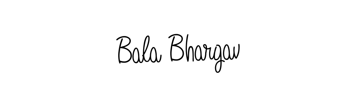 You should practise on your own different ways (Angelique-Rose-font-FFP) to write your name (Bala Bhargav) in signature. don't let someone else do it for you. Bala Bhargav signature style 5 images and pictures png