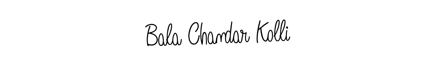 Also we have Bala Chandar Kolli name is the best signature style. Create professional handwritten signature collection using Angelique-Rose-font-FFP autograph style. Bala Chandar Kolli signature style 5 images and pictures png