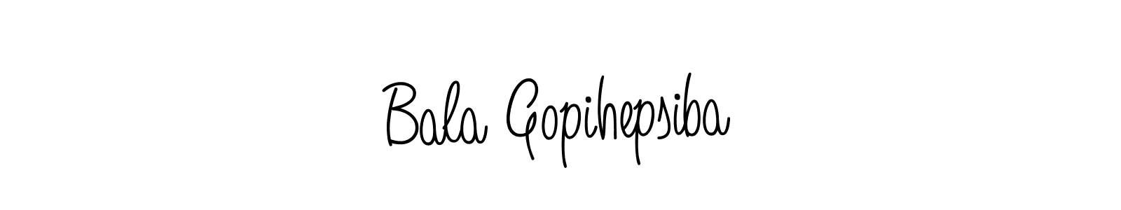 Make a beautiful signature design for name Bala Gopihepsiba. With this signature (Angelique-Rose-font-FFP) style, you can create a handwritten signature for free. Bala Gopihepsiba signature style 5 images and pictures png