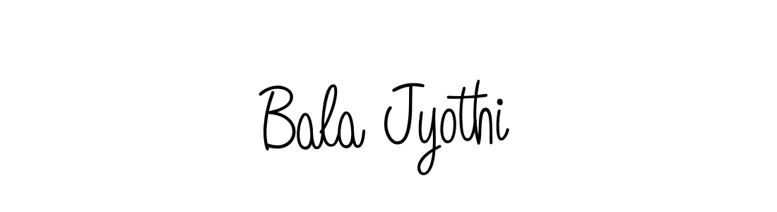 Bala Jyothi stylish signature style. Best Handwritten Sign (Angelique-Rose-font-FFP) for my name. Handwritten Signature Collection Ideas for my name Bala Jyothi. Bala Jyothi signature style 5 images and pictures png