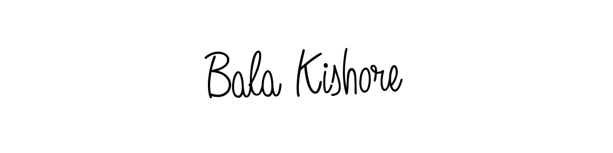 Design your own signature with our free online signature maker. With this signature software, you can create a handwritten (Angelique-Rose-font-FFP) signature for name Bala Kishore. Bala Kishore signature style 5 images and pictures png