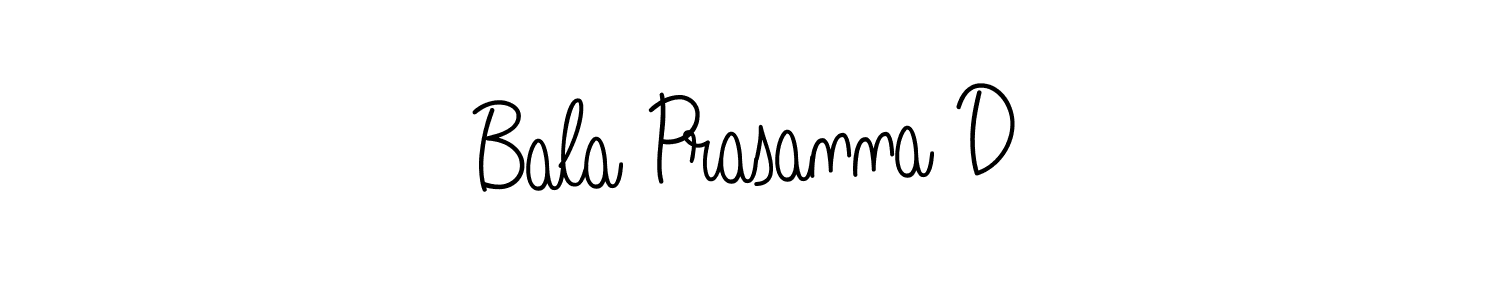 Make a beautiful signature design for name Bala Prasanna D. With this signature (Angelique-Rose-font-FFP) style, you can create a handwritten signature for free. Bala Prasanna D signature style 5 images and pictures png