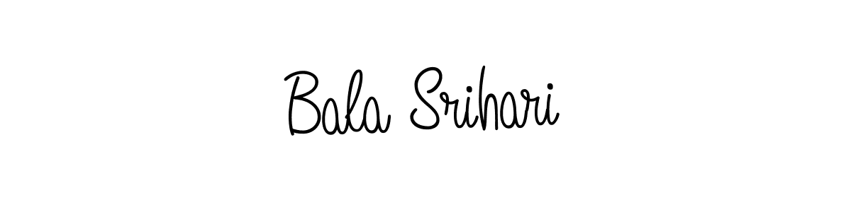 Use a signature maker to create a handwritten signature online. With this signature software, you can design (Angelique-Rose-font-FFP) your own signature for name Bala Srihari. Bala Srihari signature style 5 images and pictures png