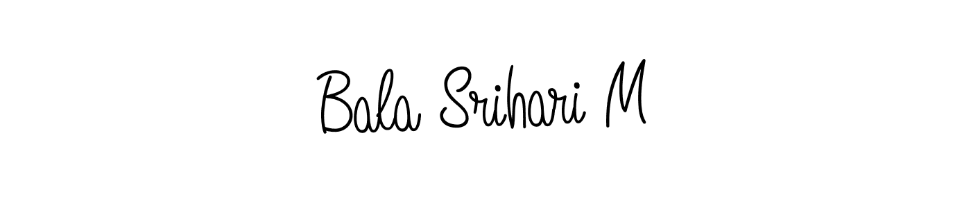 Make a beautiful signature design for name Bala Srihari M. With this signature (Angelique-Rose-font-FFP) style, you can create a handwritten signature for free. Bala Srihari M signature style 5 images and pictures png