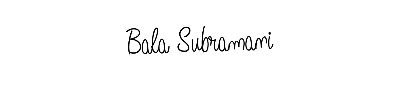 Make a beautiful signature design for name Bala Subramani. Use this online signature maker to create a handwritten signature for free. Bala Subramani signature style 5 images and pictures png