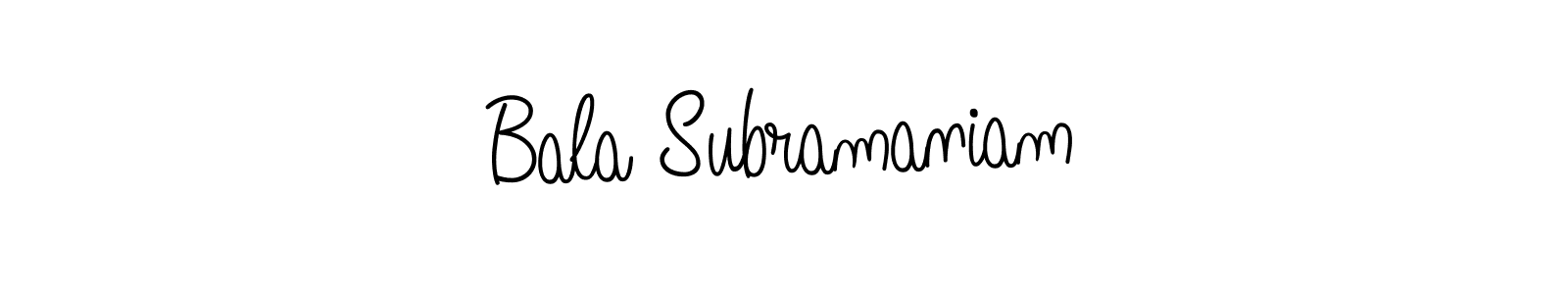 How to make Bala Subramaniam signature? Angelique-Rose-font-FFP is a professional autograph style. Create handwritten signature for Bala Subramaniam name. Bala Subramaniam signature style 5 images and pictures png