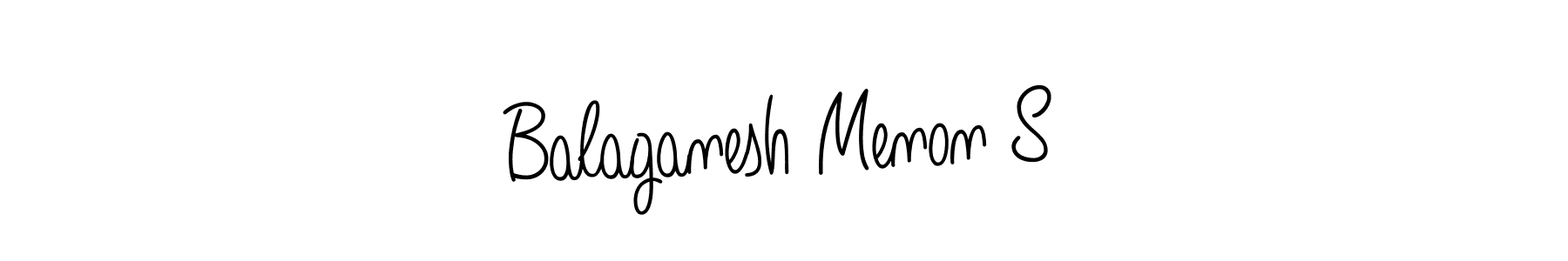 How to Draw Balaganesh Menon S signature style? Angelique-Rose-font-FFP is a latest design signature styles for name Balaganesh Menon S. Balaganesh Menon S signature style 5 images and pictures png