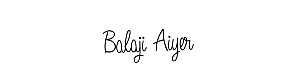 Design your own signature with our free online signature maker. With this signature software, you can create a handwritten (Angelique-Rose-font-FFP) signature for name Balaji Aiyer. Balaji Aiyer signature style 5 images and pictures png