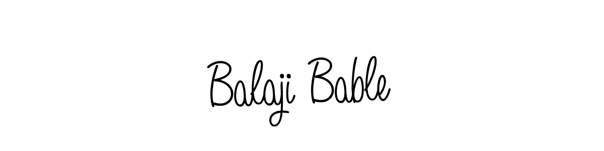 Use a signature maker to create a handwritten signature online. With this signature software, you can design (Angelique-Rose-font-FFP) your own signature for name Balaji Bable. Balaji Bable signature style 5 images and pictures png