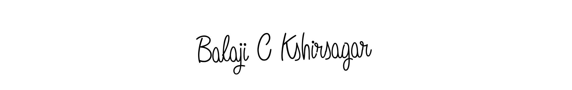 Balaji C Kshirsagar stylish signature style. Best Handwritten Sign (Angelique-Rose-font-FFP) for my name. Handwritten Signature Collection Ideas for my name Balaji C Kshirsagar. Balaji C Kshirsagar signature style 5 images and pictures png