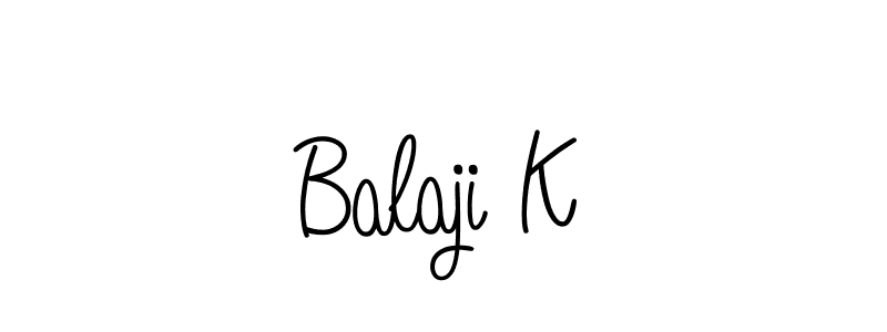 Best and Professional Signature Style for Balaji K. Angelique-Rose-font-FFP Best Signature Style Collection. Balaji K signature style 5 images and pictures png