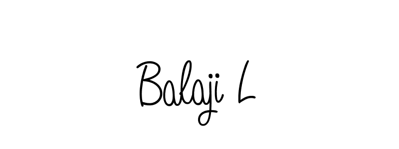 Also we have Balaji L name is the best signature style. Create professional handwritten signature collection using Angelique-Rose-font-FFP autograph style. Balaji L signature style 5 images and pictures png