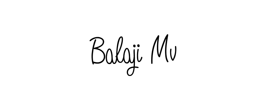 Design your own signature with our free online signature maker. With this signature software, you can create a handwritten (Angelique-Rose-font-FFP) signature for name Balaji Mv. Balaji Mv signature style 5 images and pictures png
