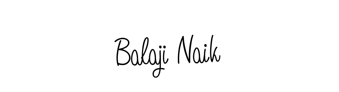 Use a signature maker to create a handwritten signature online. With this signature software, you can design (Angelique-Rose-font-FFP) your own signature for name Balaji Naik. Balaji Naik signature style 5 images and pictures png