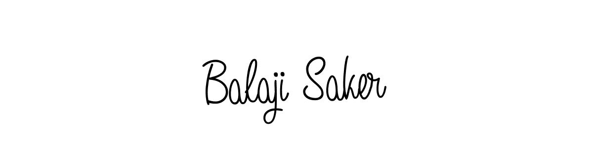 How to Draw Balaji Saker signature style? Angelique-Rose-font-FFP is a latest design signature styles for name Balaji Saker. Balaji Saker signature style 5 images and pictures png