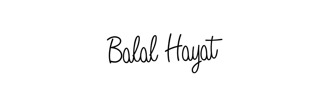 How to make Balal Hayat name signature. Use Angelique-Rose-font-FFP style for creating short signs online. This is the latest handwritten sign. Balal Hayat signature style 5 images and pictures png