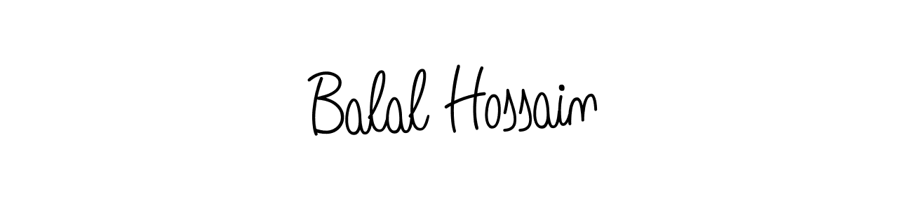 Make a beautiful signature design for name Balal Hossain. With this signature (Angelique-Rose-font-FFP) style, you can create a handwritten signature for free. Balal Hossain signature style 5 images and pictures png