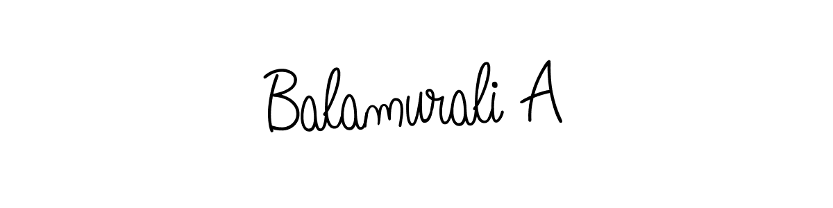 Make a beautiful signature design for name Balamurali A. Use this online signature maker to create a handwritten signature for free. Balamurali A signature style 5 images and pictures png