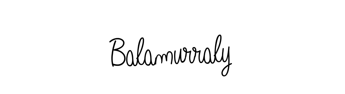 How to make Balamurraly name signature. Use Angelique-Rose-font-FFP style for creating short signs online. This is the latest handwritten sign. Balamurraly signature style 5 images and pictures png