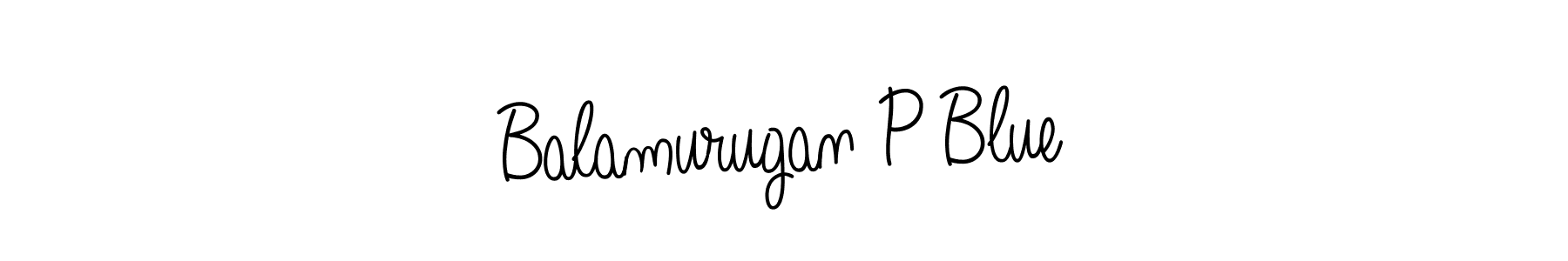 Balamurugan P Blue stylish signature style. Best Handwritten Sign (Angelique-Rose-font-FFP) for my name. Handwritten Signature Collection Ideas for my name Balamurugan P Blue. Balamurugan P Blue signature style 5 images and pictures png