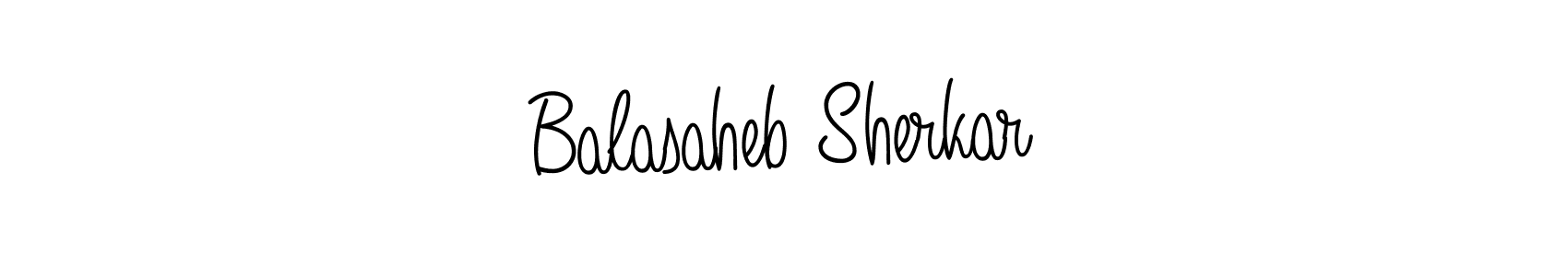 Make a beautiful signature design for name Balasaheb Sherkar. With this signature (Angelique-Rose-font-FFP) style, you can create a handwritten signature for free. Balasaheb Sherkar signature style 5 images and pictures png
